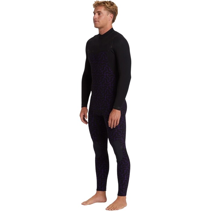 2024 Billabong Mens Furnace Natural 4/3mm Chest Zip Wetsuit ABYW100265 - Black